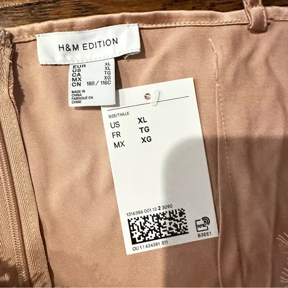 H&M Light Beige Lace Slip Mini Dress - Picture 9 of 9